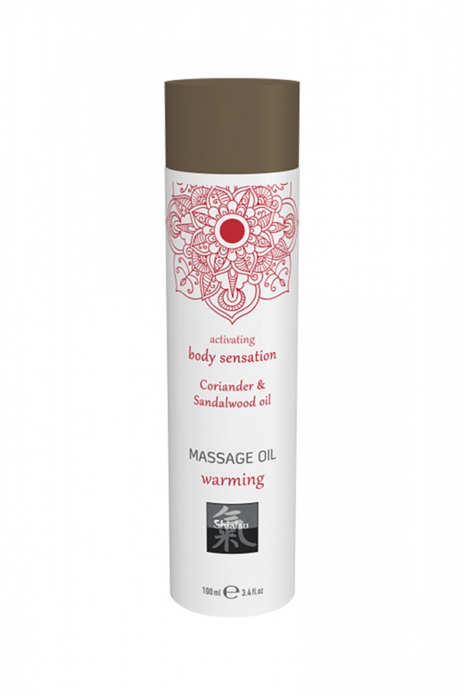 Массажное масло "Shiatsu Warming" с ароматом кориандра и сандала, 100ml 